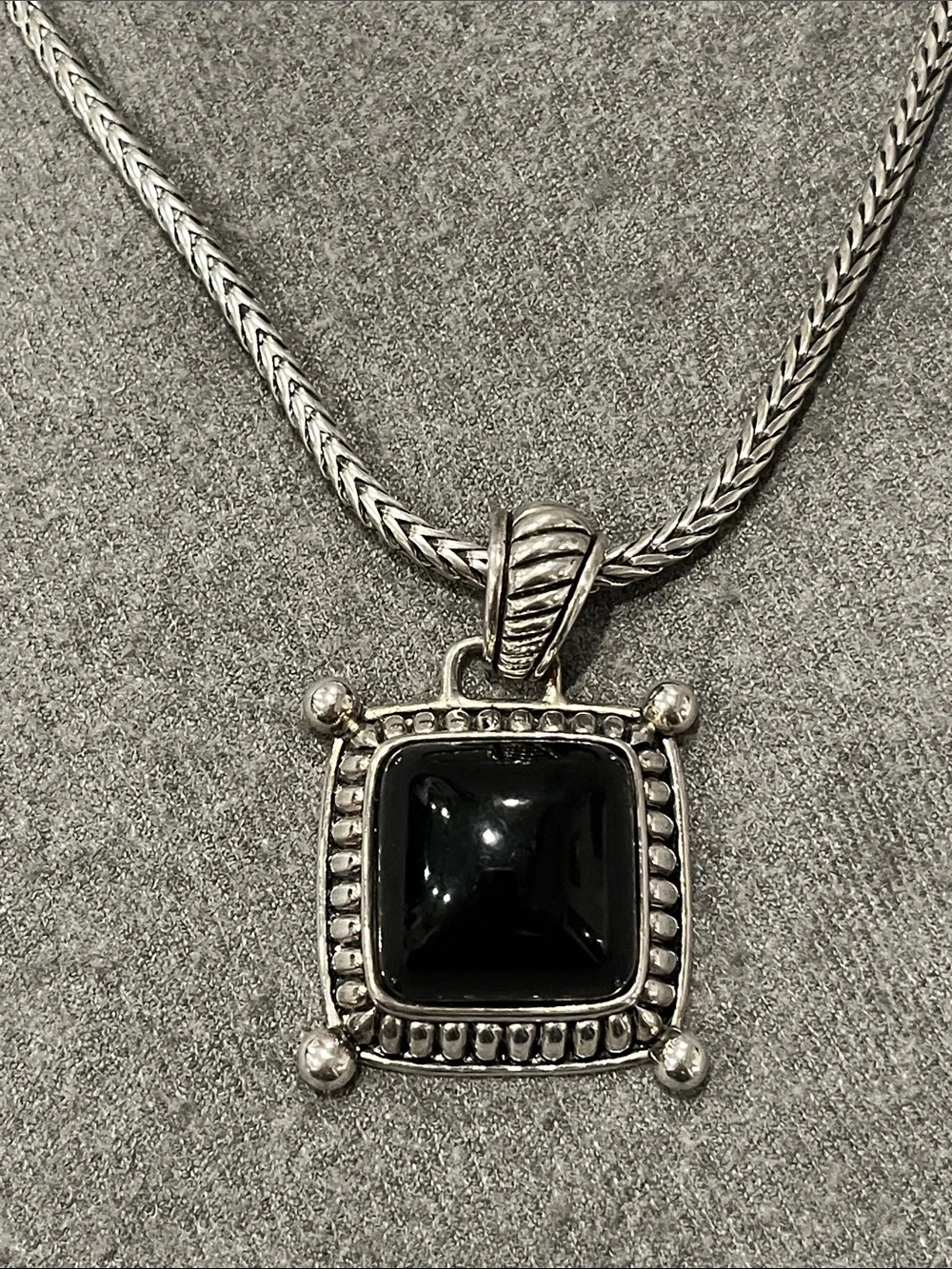 Premier Designs Faux Black Onyx Necklace